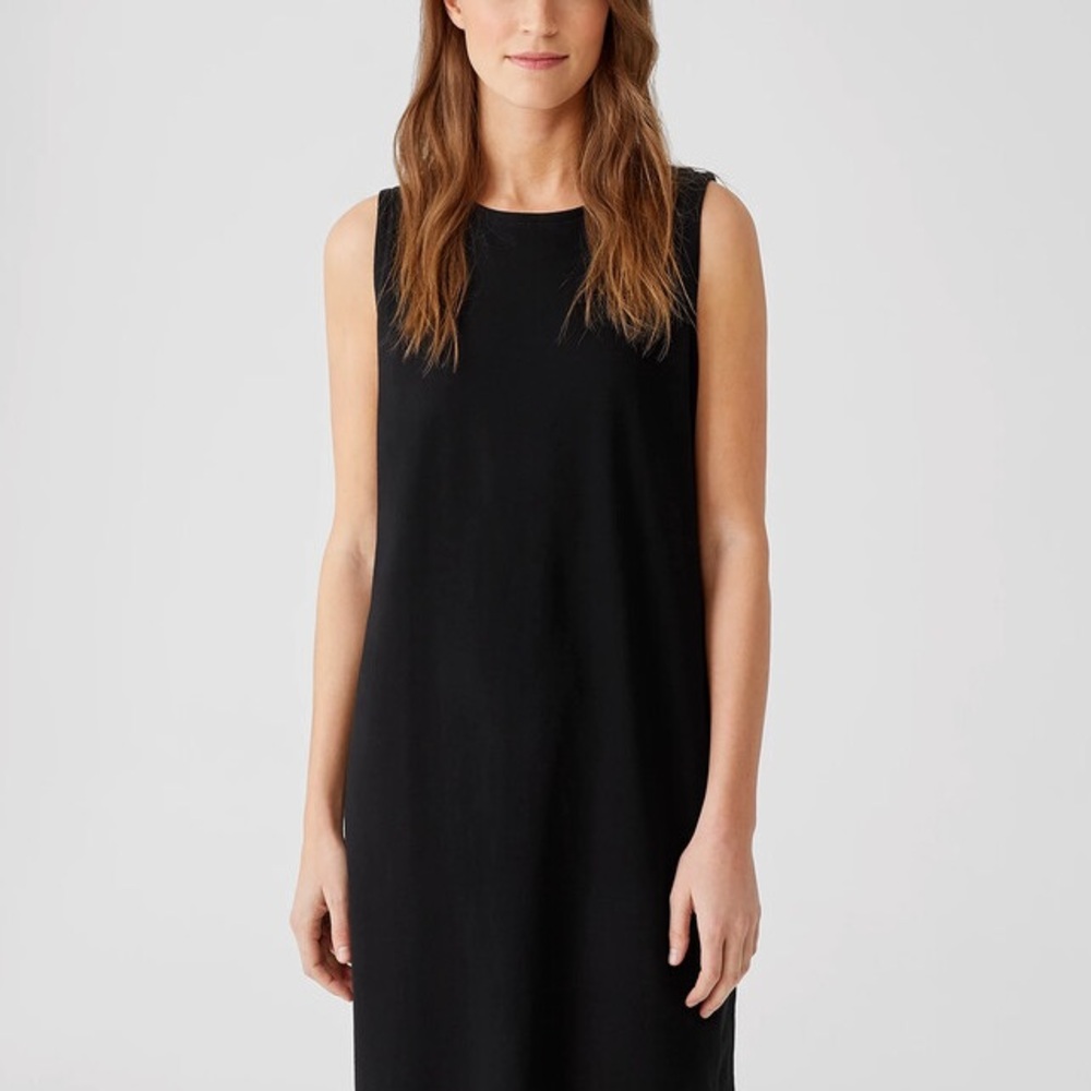 Eileen Fisher Petite Navy Tank Dress